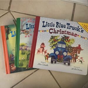 Little Blue Truck's Christmas Book Set